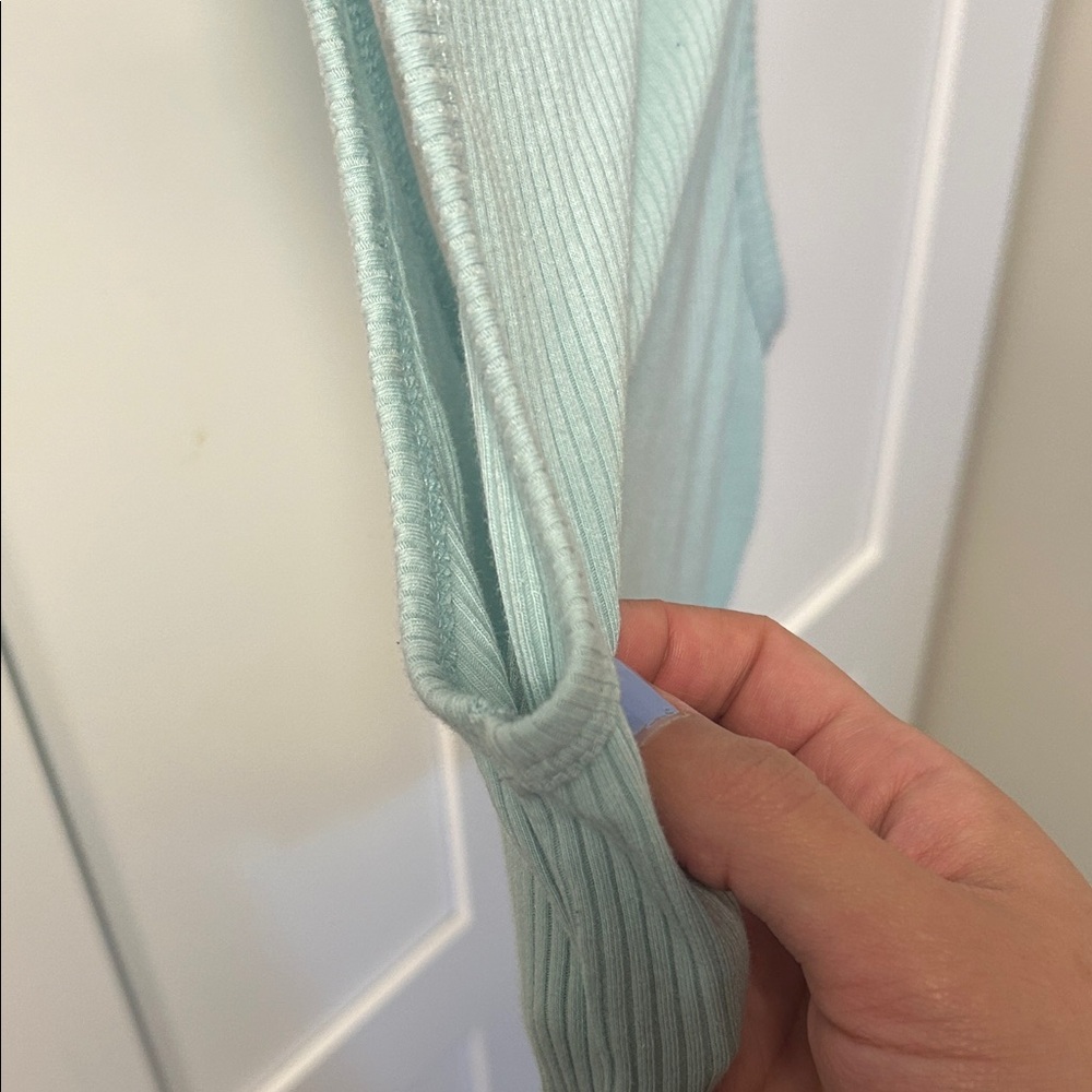 Aeropostale Light Blue Ribbed Tank Top - Picture 4 of 6